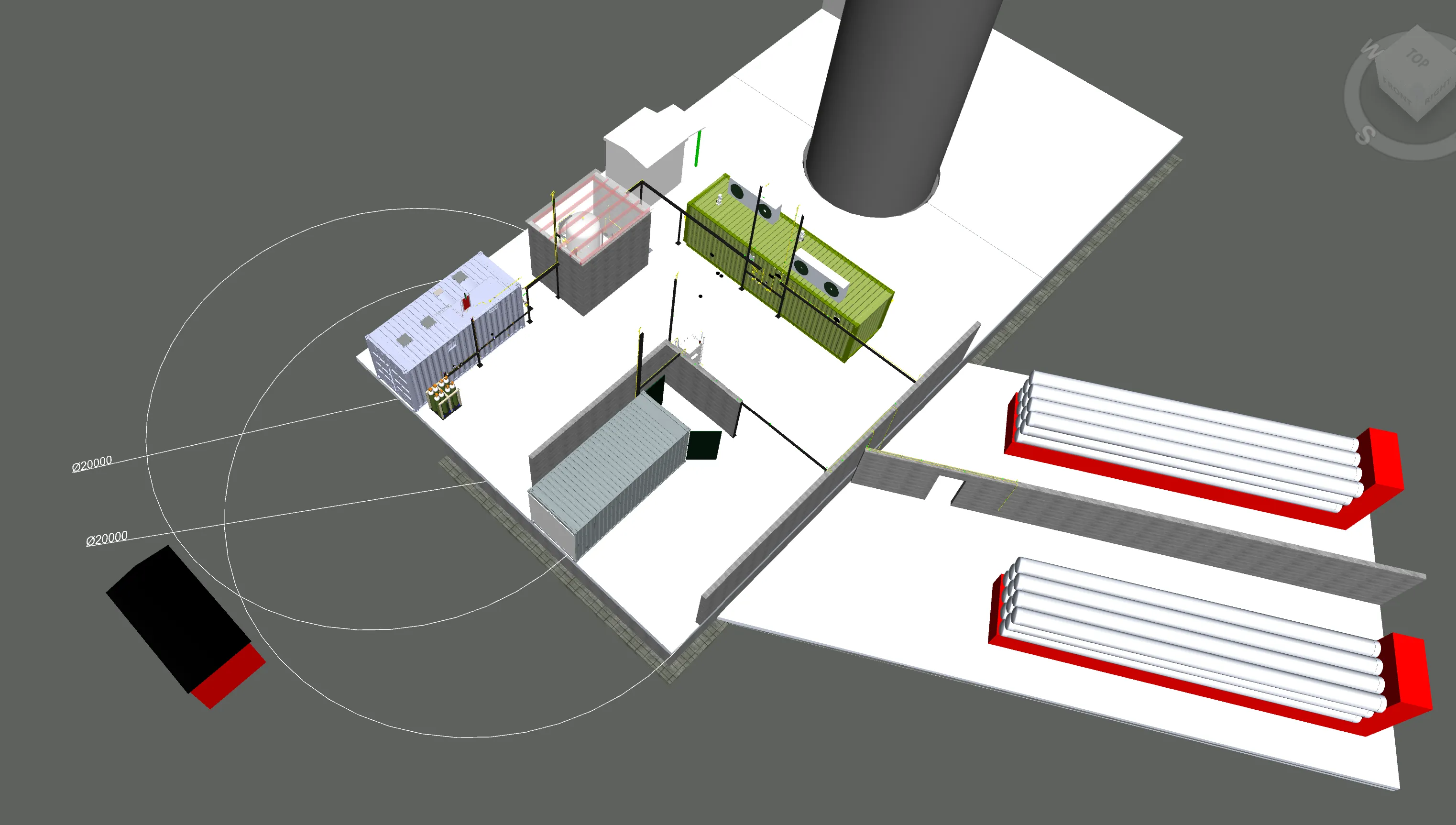 3D overview of Ljusterö facility