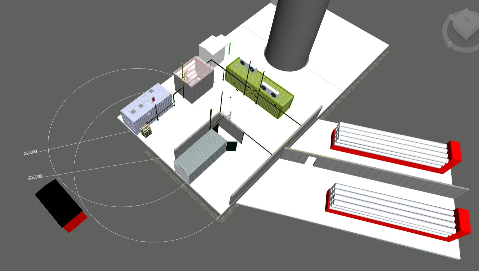 3D overview of Ljusterö facility
